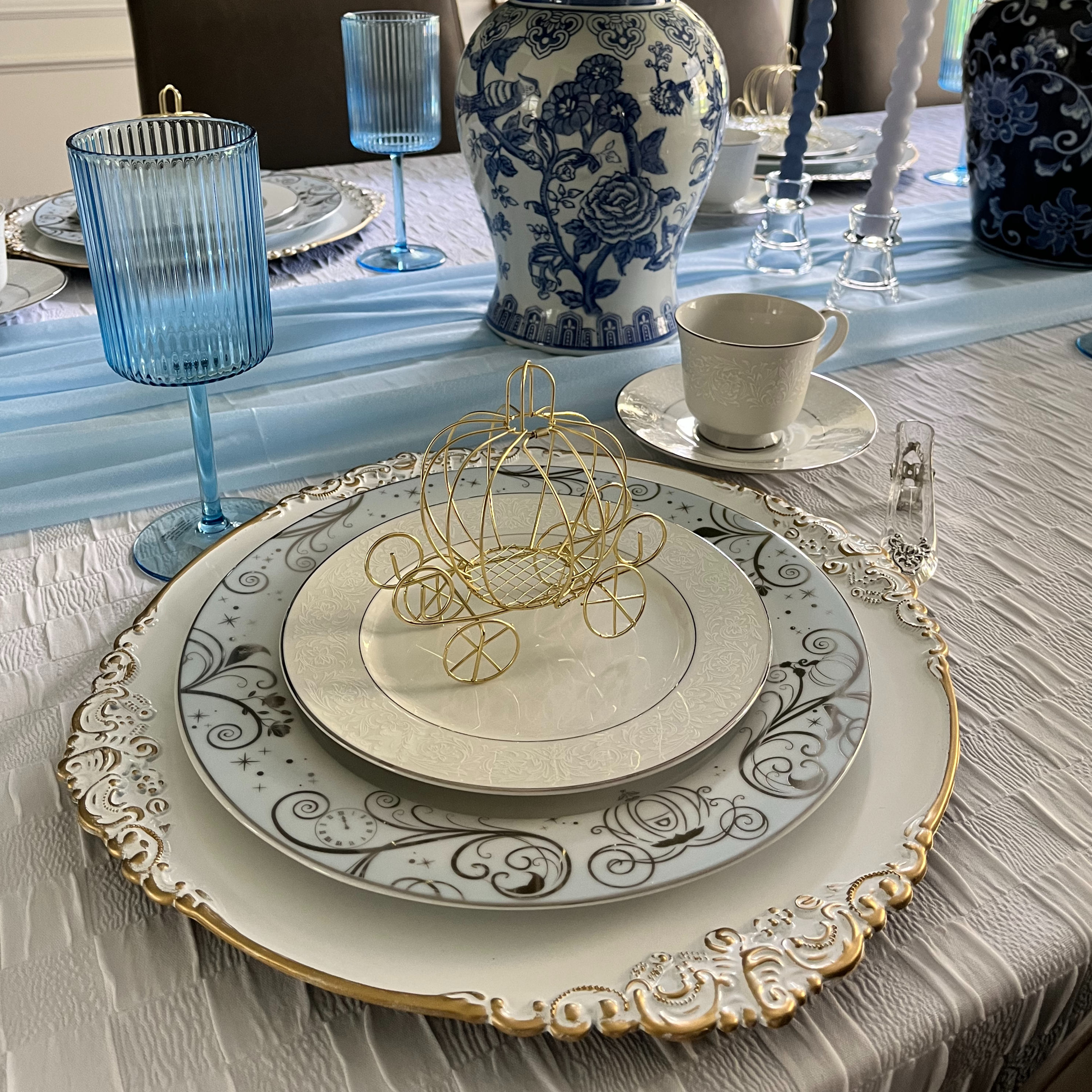 cinderella mothers day tea place setting