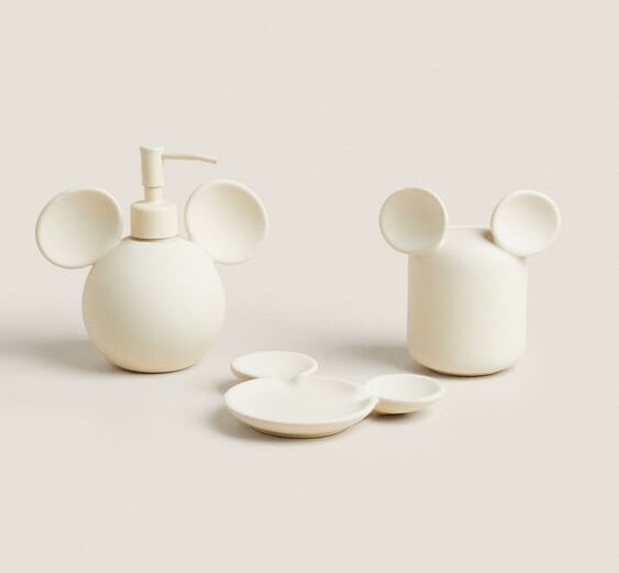 mickey bathroom accessories set