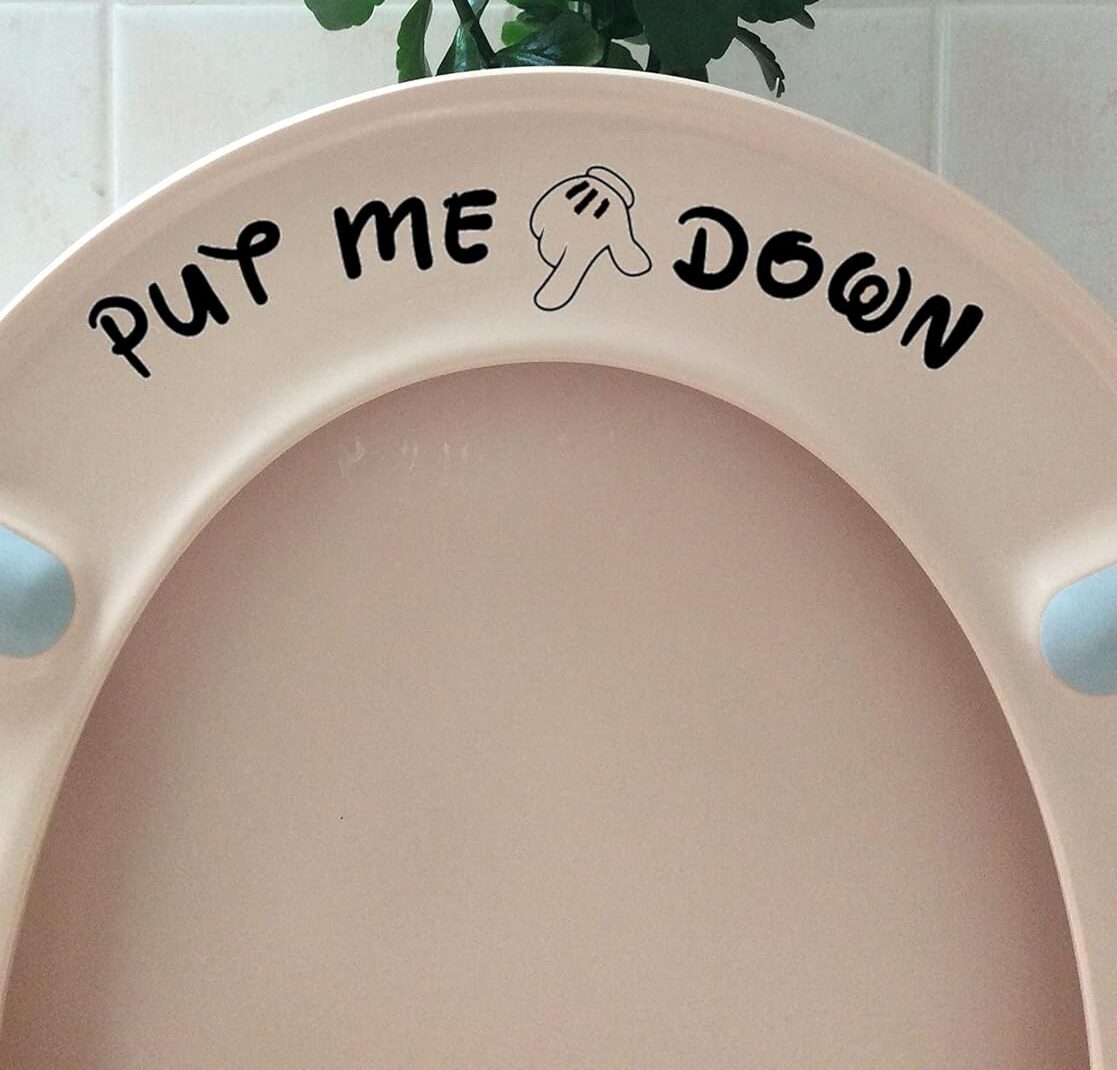 disney bath toilet sticker